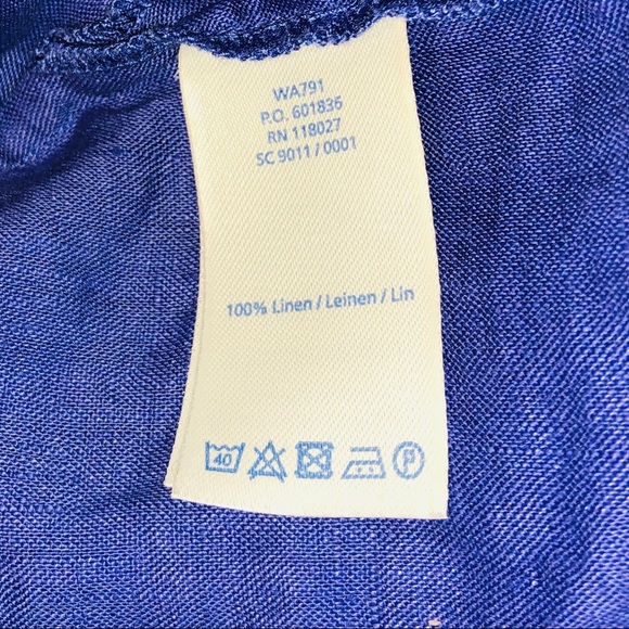 🇬🇧 𝔹𝕆𝔻𝔼ℕ Linen Top - Picture 5 of 6